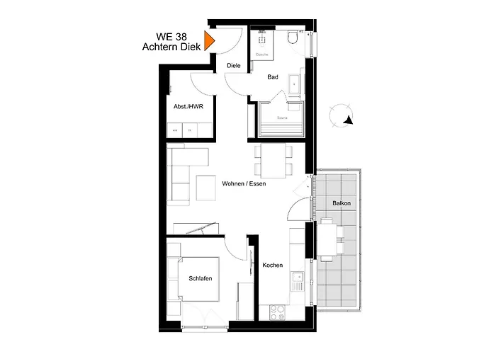 Kueste33/38 - Strandnah Mit Sauna & Balkon Direkt An Der Kueste! Apartman *